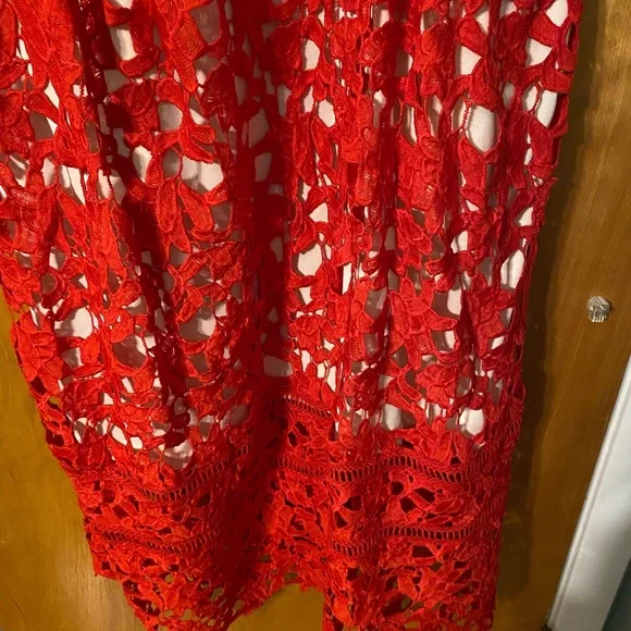 NWOT red lace midi sundress - Picture 11 of 11